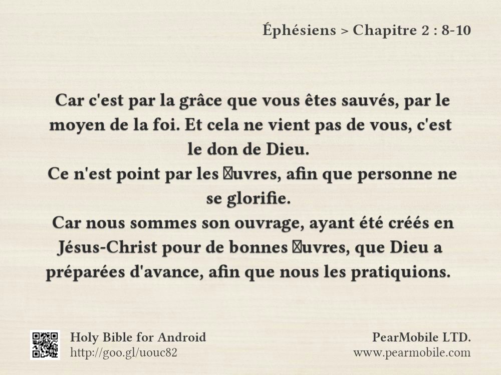 Éphésiens, Chapitre 2:8-10